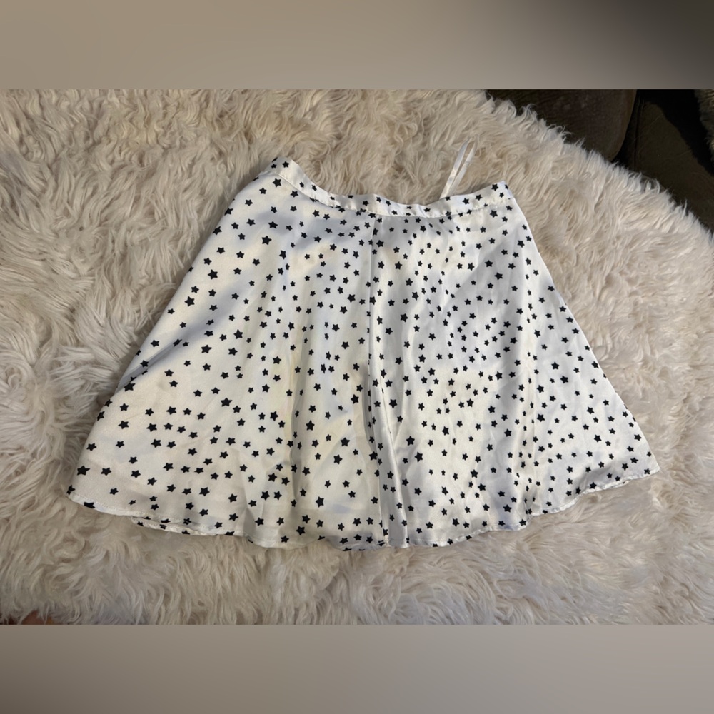 Superdown White Star Patterned Skirt